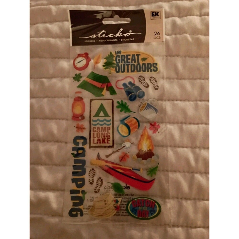 Sticko CAMPING Scrapbooking Stickers